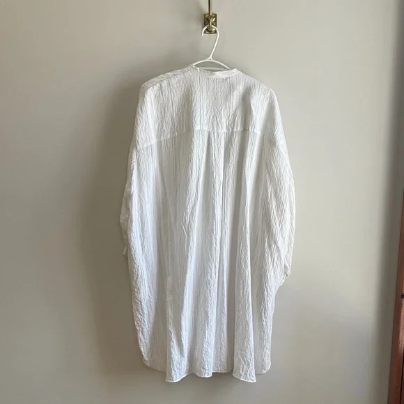 Zara Ivory Striped Shirt - Picture 4 of 4